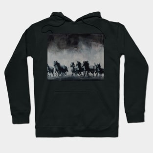 Raging - Horse Painting Hoodie